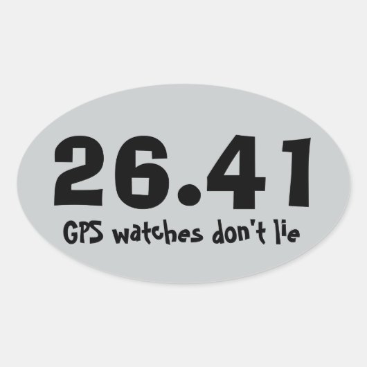 Marathon-laufender Aufkleber (Vorderseite)