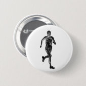 Marathon-Läufer Button (Vorne & Hinten)