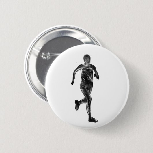 Marathon-Läufer Button (Vorne & Hinten)
