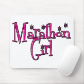 Marathon-Mädchen Mousepad (Mit Mouse)