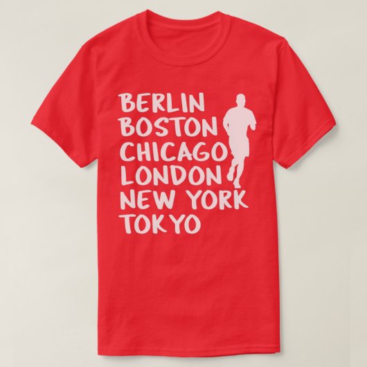 Marathon Major Cities T-Shirt (Design vorne)