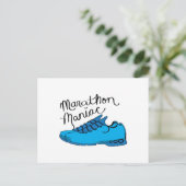 Marathon Maniac Postkarte (Stehend Vorderseite)