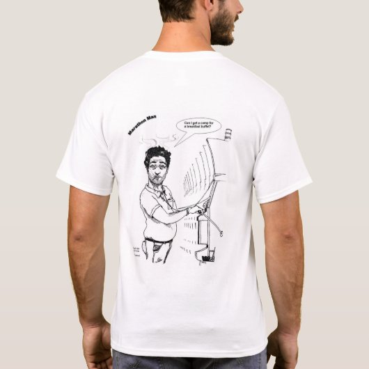 Marathon-Mann T-Shirt (Rückseite)