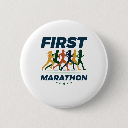 Marathon Marathonläufer Button (Vorderseite)