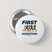 Marathon Marathonläufer Button (Vorne & Hinten)