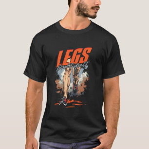 Marathon Marathonläufer Laufen Beine Nicht Aufgebe T-Shirt