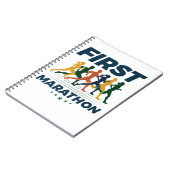 Marathon Marathonläufer Notizblock (Linke Seite)