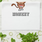 Marathon Monkey Geschirrtuch (Gefaltet)