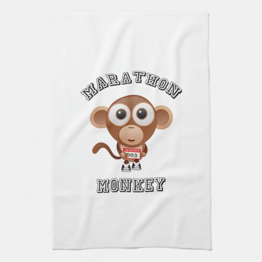 Marathon Monkey Geschirrtuch (Vertikal)
