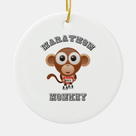 Marathon MOnkey Keramikornament