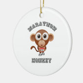 Marathon MOnkey Keramikornament (Links)