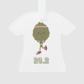Marathon Niedlich Artichoke Runner Ornament (Rückseite)