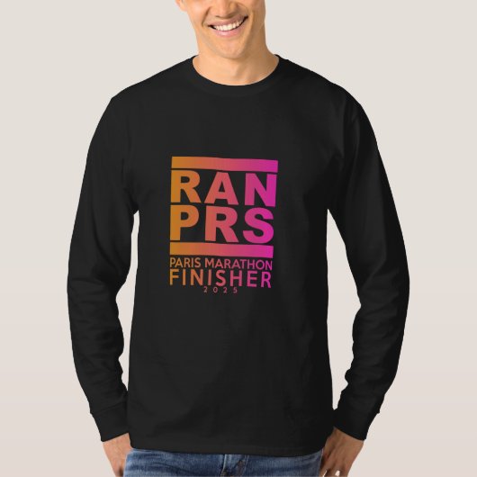 Marathon PARIS 2025 Finisher T-Shirt (Vorderseite)