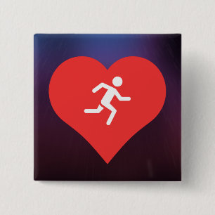 Marathon-Piktogramm Button