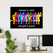 Marathon Poster (Heimbüro)