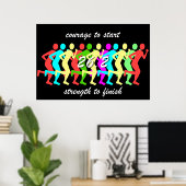 Marathon Poster (Heimbüro)