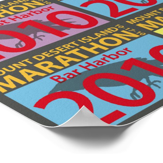 Marathon-Poster 2010 Poster (Ecke)