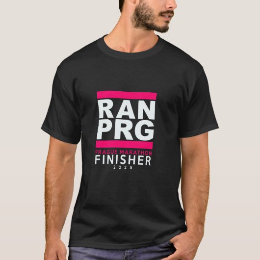 Marathon PRAG 2025 Finisher T-Shirt (Vorderseite)