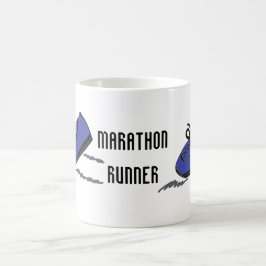 Marathon Runner - Blaue Running Shoes Kaffeetasse