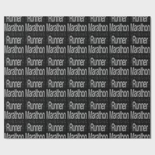 Marathon Runner Extraordinaire Geschenkpapier (Flach)