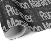 Marathon Runner Extraordinaire Geschenkpapier (Rolleneckpunkt)