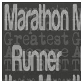 Marathon Runner Extraordinaire Stoff (Nahaufnahme)