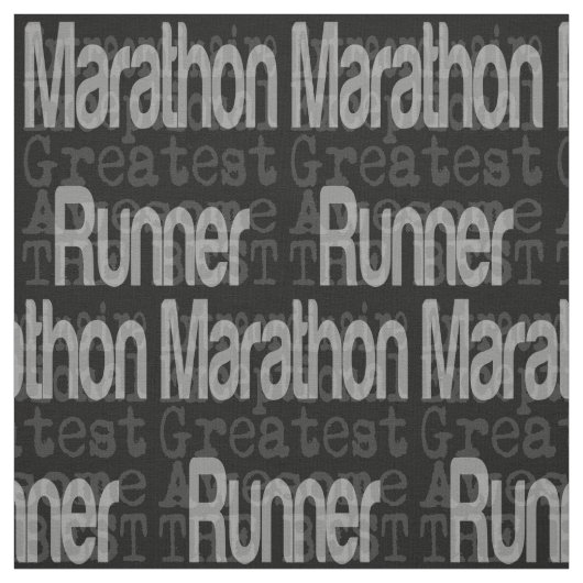 Marathon Runner Extraordinaire Stoff (Muster)