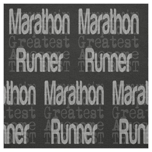 Marathon Runner Extraordinaire Stoff (Muster)