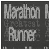 Marathon Runner Extraordinaire Stoff (Nahaufnahme)