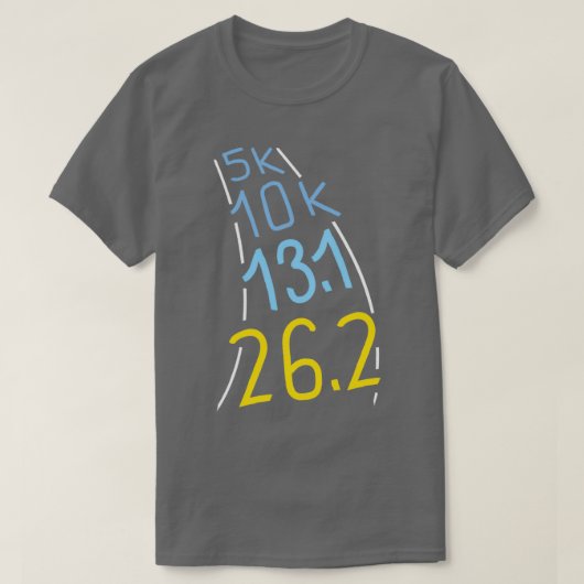 Marathon Runner Geschenk 5 k 10 k T-Shirt (Design vorne)