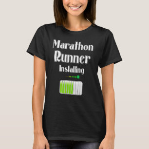 Marathon Runner Installation Funny Running Joggen  T-Shirt
