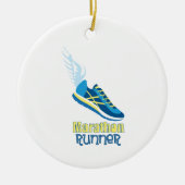 Marathon Runner Keramik Ornament (Vorne)