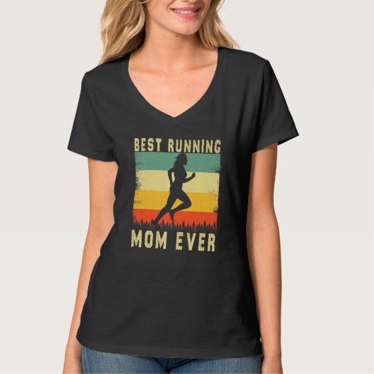 Marathon Runner Krasse Mama Trainer Beste Laufende T-Shirt (Vorderseite)