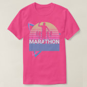 Marathon Runner Marathoner Retro-Geschenk T-Shirt (Design vorne)