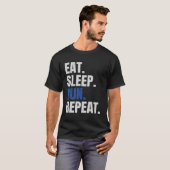 Marathon Runner Marathonläuferin Eat Sleep Run R T-Shirt (Vorne ganz)