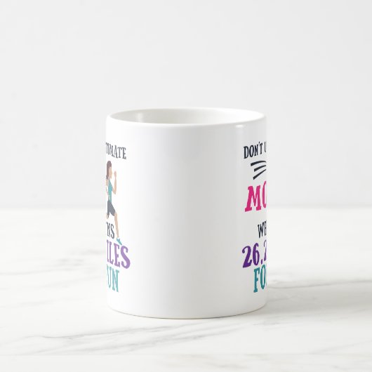 Marathon Runner Mom Coffee Mug Mothers Day Race Kaffeetasse (Mittel)