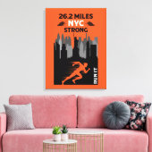 Marathon Runner New York 26,2 Leinwanddruck (Insitu (Wohnzimmer))