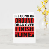 Marathon Runner Running Half Marathon Karte (Gelbe Blume)