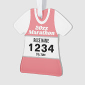 Marathon Runner Shirt Ornament (Vorderseite)