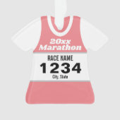 Marathon Runner Shirt Ornament (Vorderseite)