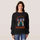 Marathon Runner Workout Motivierend Run Sweatshirt (Vorne ganz)
