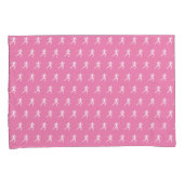 Marathon Runners auf rosa Hintergrund Kissenbezug (Vorderseite-Rechts)