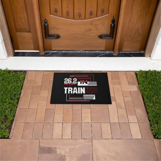 Marathon Running - 26.2 in Training Abstrakt Fußmatte (Außenbereich)
