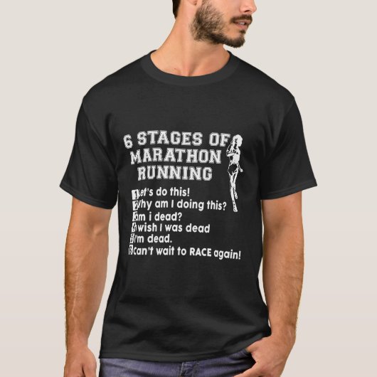 Marathon Running Funny Runner T-Shirt Track Perfek (Vorderseite)