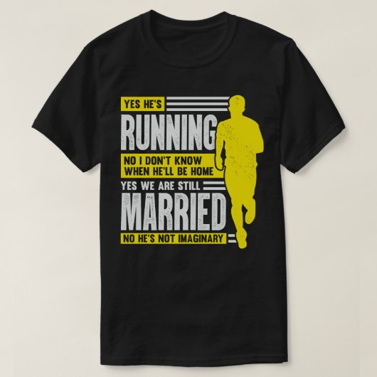 Marathon Running Runners Ehefrau Geschenk T-Shirt (Design vorne)