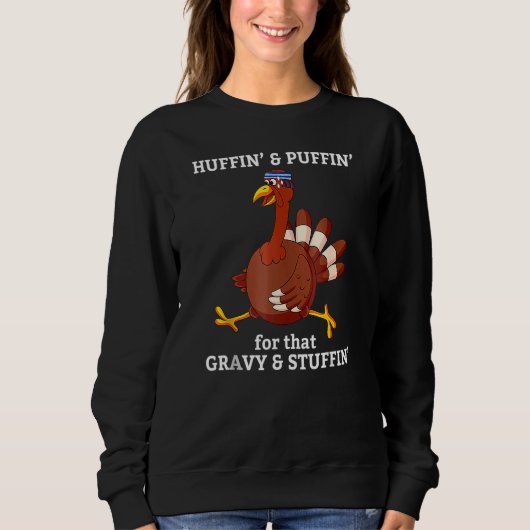 Marathon Running Turkey Trot Group Team Türkei Sweatshirt (Vorderseite)