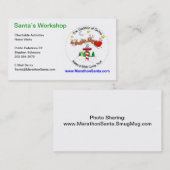 Marathon Santa Business Cards Visitenkarte (Vorne/Hinten)
