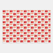 Marathon Santas Funny Active Sport Fett Weihnachte Geschenkpapier Set (Vorderseite 2)