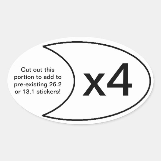 Marathon Sticker x4 (Vorderseite)