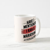 Marathon-Strecke 26,2 Meilen Kaffeetasse (VorderseiteRechts)